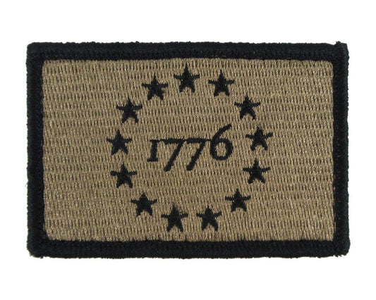 1776 Patriot - Velcro Backed Fully Embroidered Patch