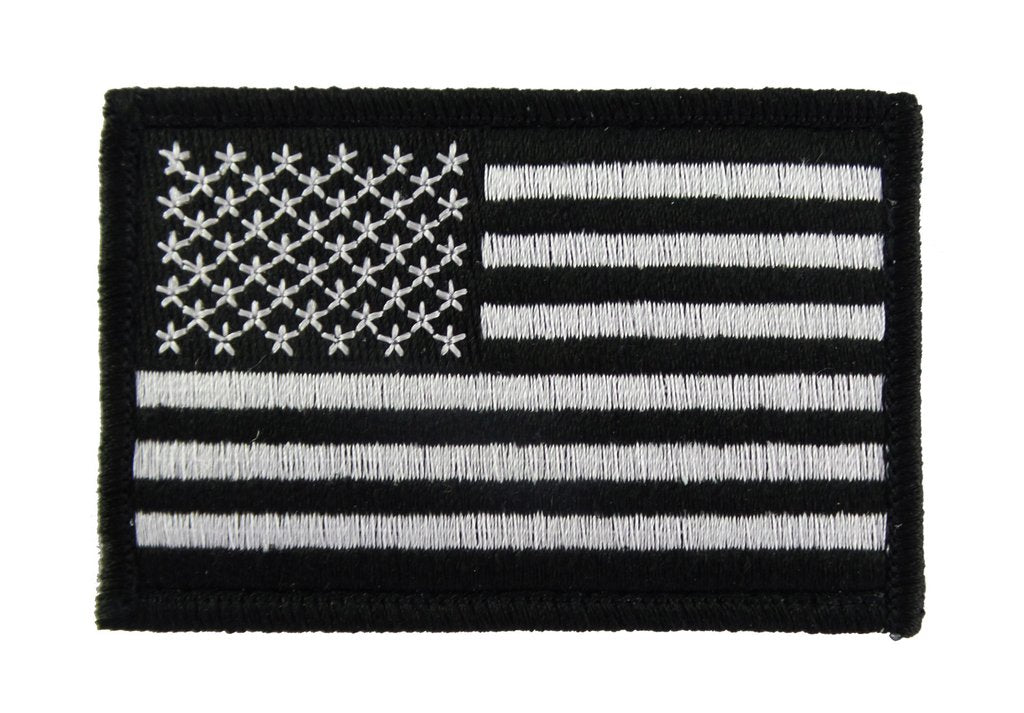 USA American Flag - Velcro Backed Fully Embroidered Patch