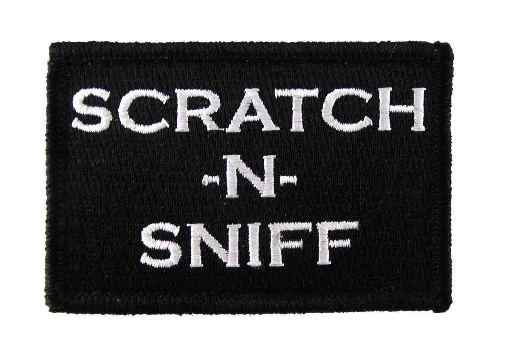 Scratch -N- Sniff - Velcro Backed Fully Embroidered Patch