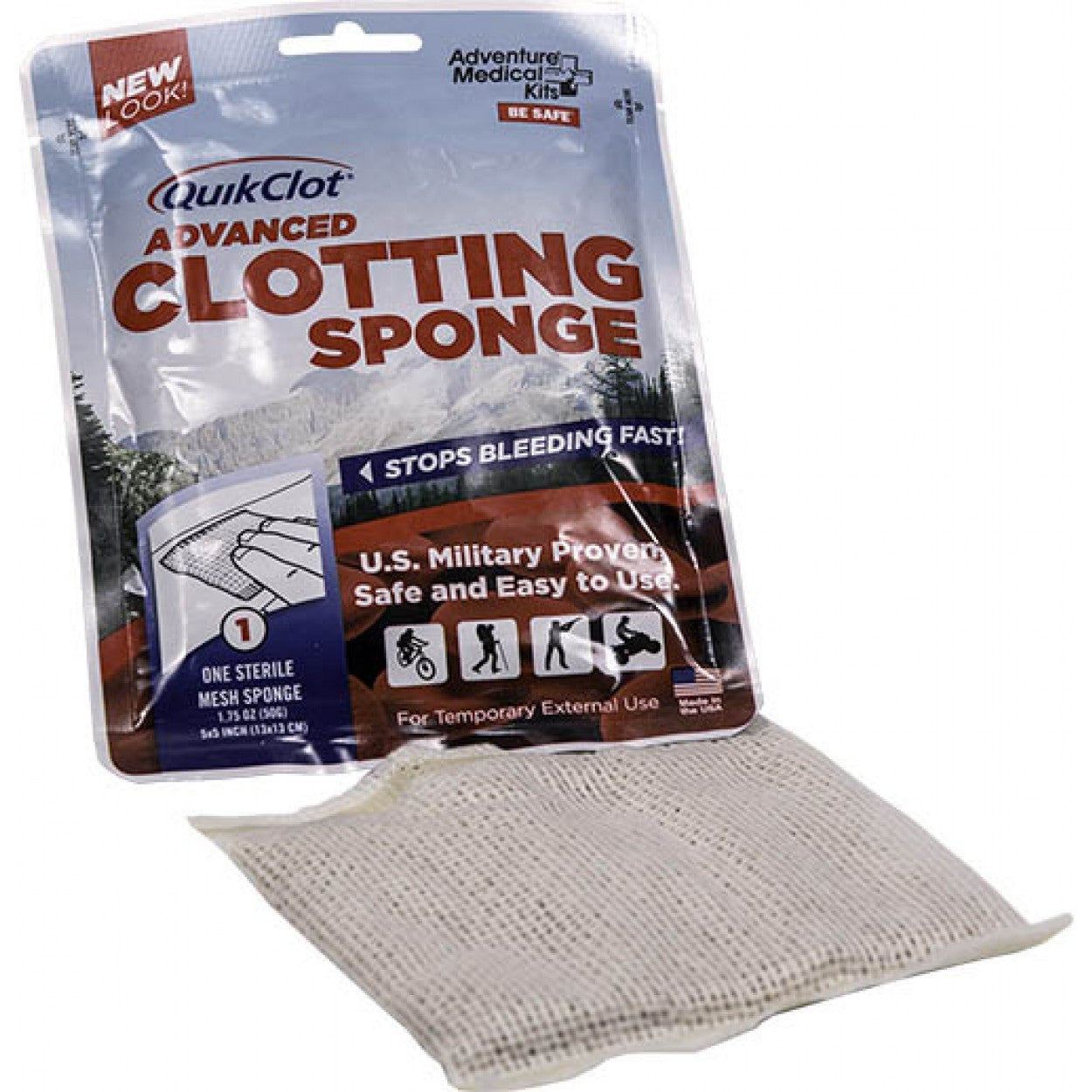QuikClot® Advanced Clotting Sponge 50g. First Aid