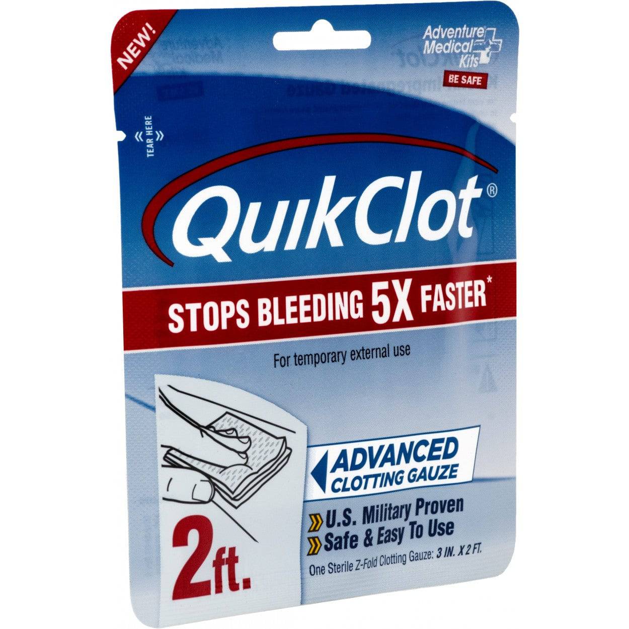 QuikClot 3" x 2' Dressing - Sword and Shield Strategic