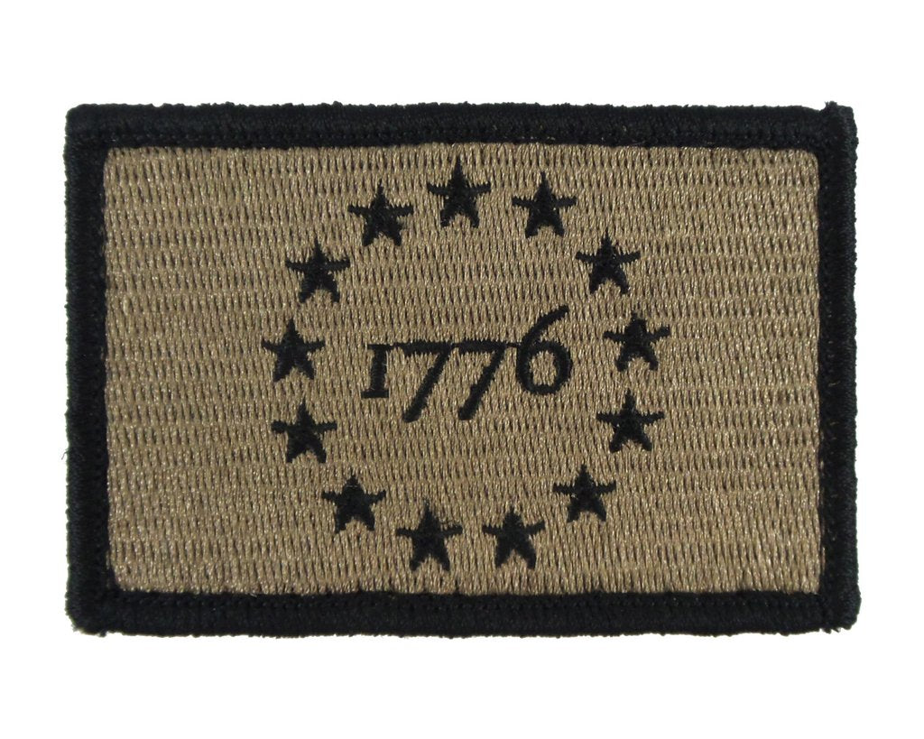 1776 Patriot - Velcro Backed Fully Embroidered Patch