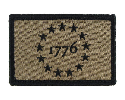 1776 Patriot - Velcro Backed Fully Embroidered Patch