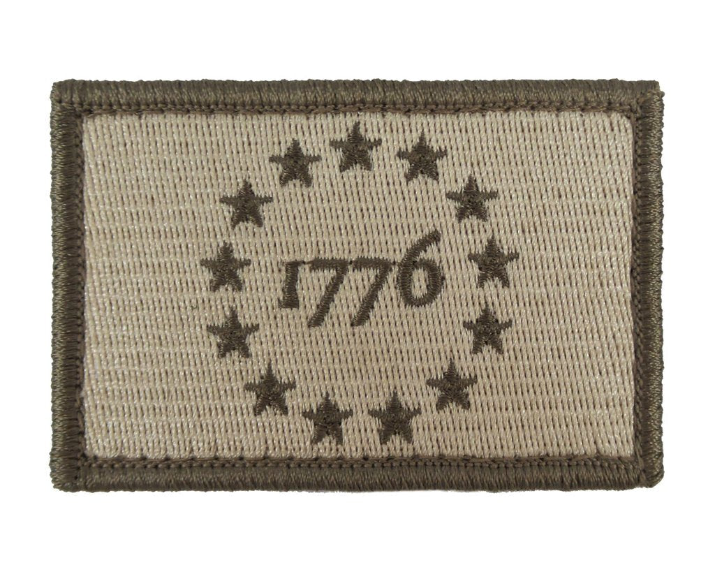1776 Patriot - Velcro Backed Fully Embroidered Patch