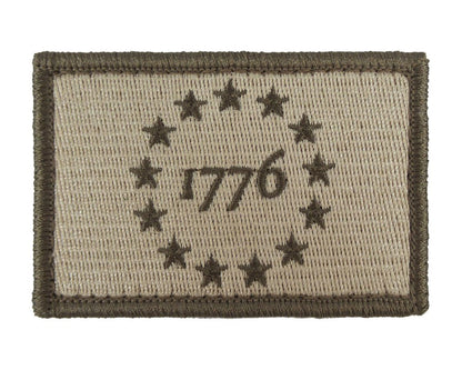 1776 Patriot - Velcro Backed Fully Embroidered Patch