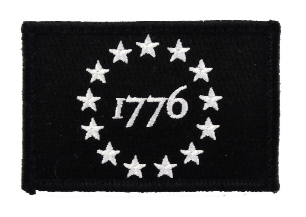 1776 Patriot - Velcro Backed Fully Embroidered Patch