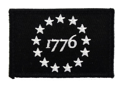 1776 Patriot - Velcro Backed Fully Embroidered Patch
