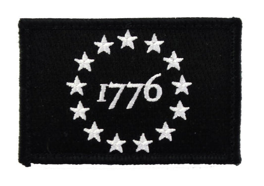 1776 Patriot - Velcro Backed Fully Embroidered Patch