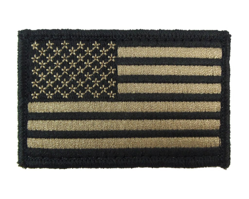 USA American Flag - Velcro Backed Fully Embroidered Patch