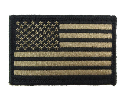 USA American Flag - Velcro Backed Fully Embroidered Patch