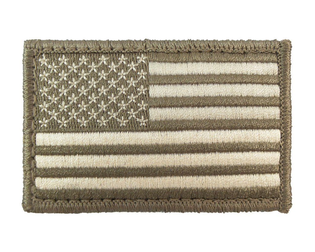 USA American Flag - Velcro Backed Fully Embroidered Patch