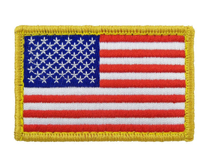 USA American Flag - Velcro Backed Fully Embroidered Patch