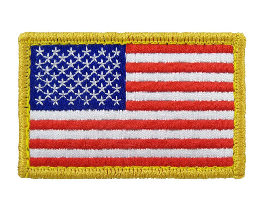 USA American Flag - Velcro Backed Fully Embroidered Patch