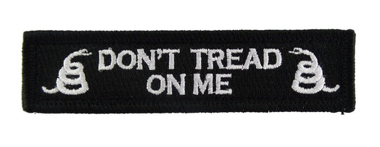 Don't Tread on Me - Velcro Backed Fully Embroidered Patch 1 x 4