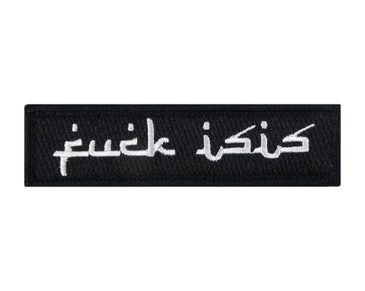 F*3K ISIS 1" x 4" Velcro Backed Fully Embroidered Patch