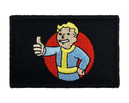 Fallout Vault Boy - Velcro Backed Fully Embroidered Patch