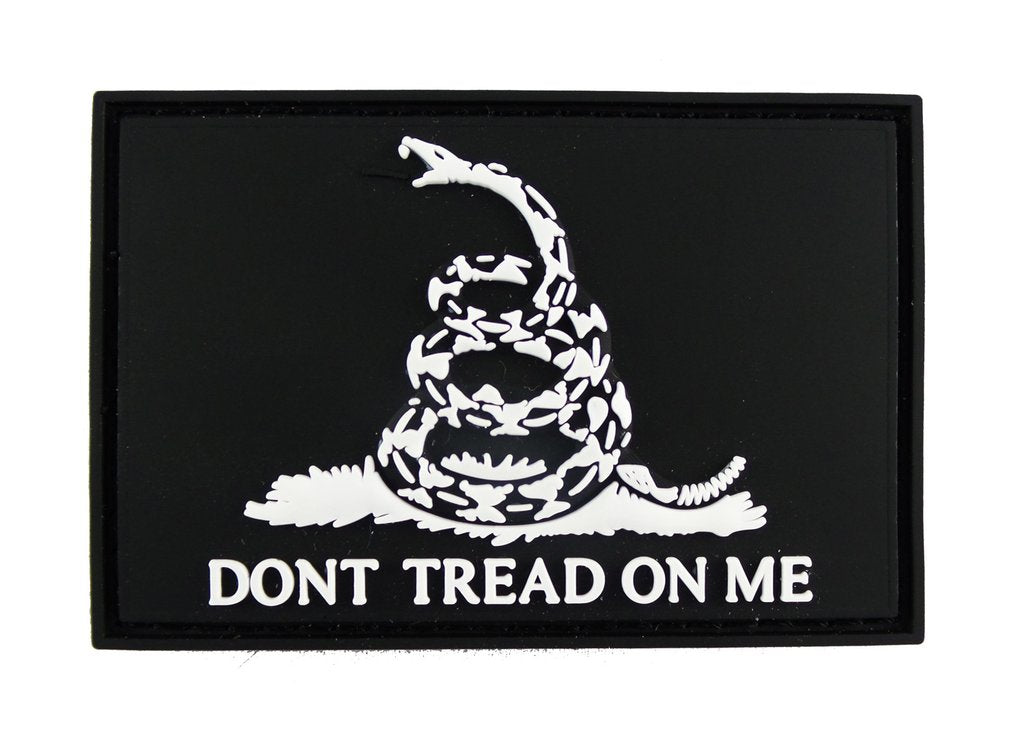 Don't Tread On Me Gadsden Flag 3D - Velcro Backed PVC 3D Patch