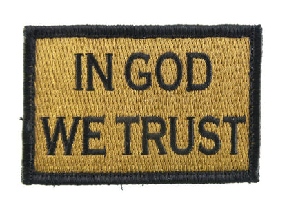 In God We Trust - Velcro Backed Fully Embroidered Patch
