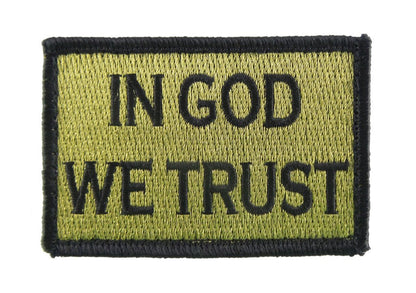 In God We Trust - Velcro Backed Fully Embroidered Patch