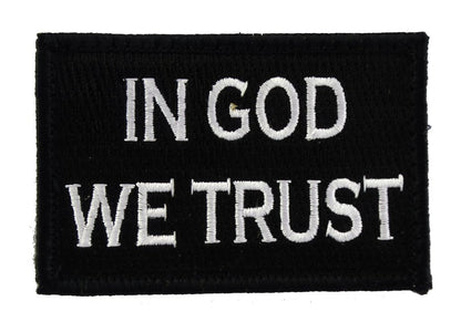 In God We Trust - Velcro Backed Fully Embroidered Patch