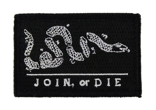 Join or Die - Velcro Backed Fully Embroidered Patch