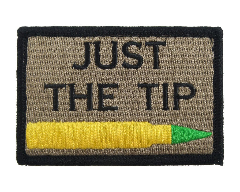Just The Tip M855 Green Tip - Velcro Backed Fully Embroidered Patch