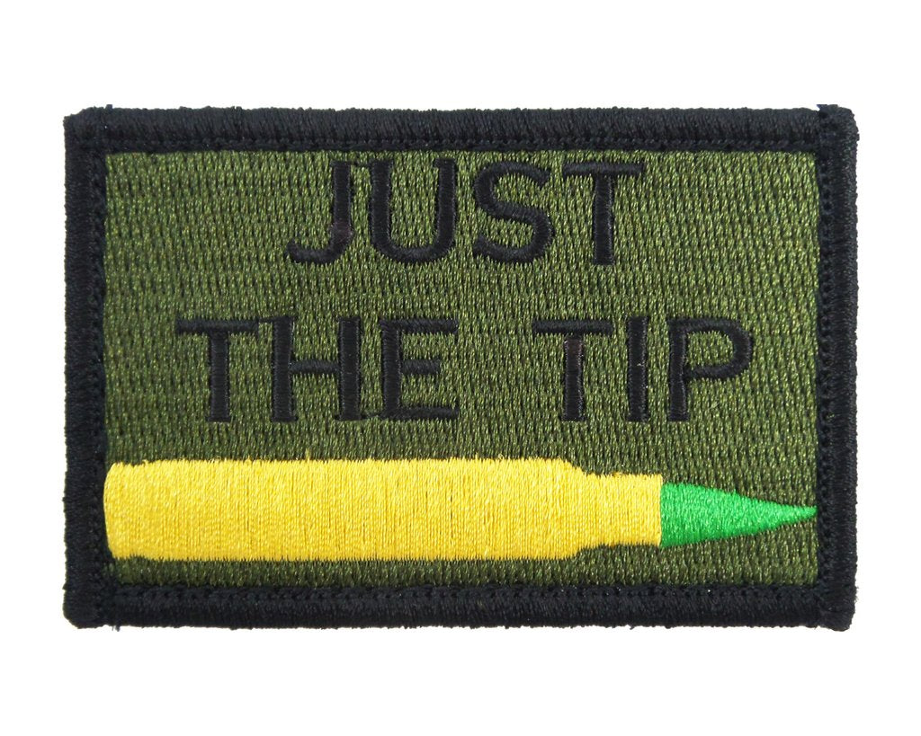 Just The Tip M855 Green Tip - Velcro Backed Fully Embroidered Patch