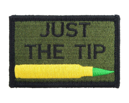 Just The Tip M855 Green Tip - Velcro Backed Fully Embroidered Patch