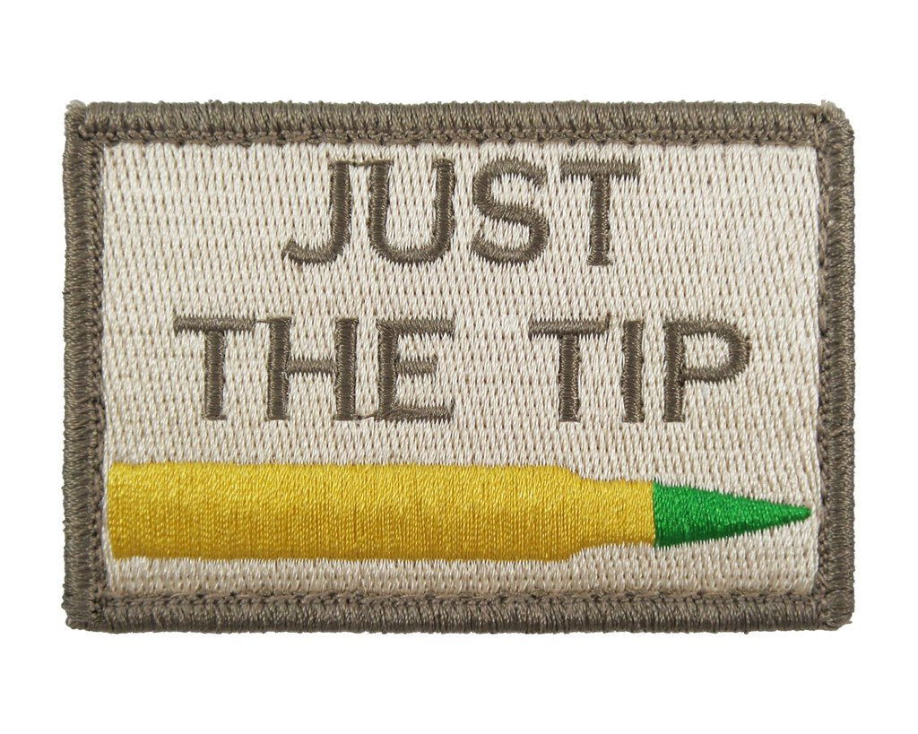 Just The Tip M855 Green Tip - Velcro Backed Fully Embroidered Patch
