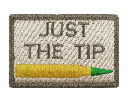 Just The Tip M855 Green Tip - Velcro Backed Fully Embroidered Patch