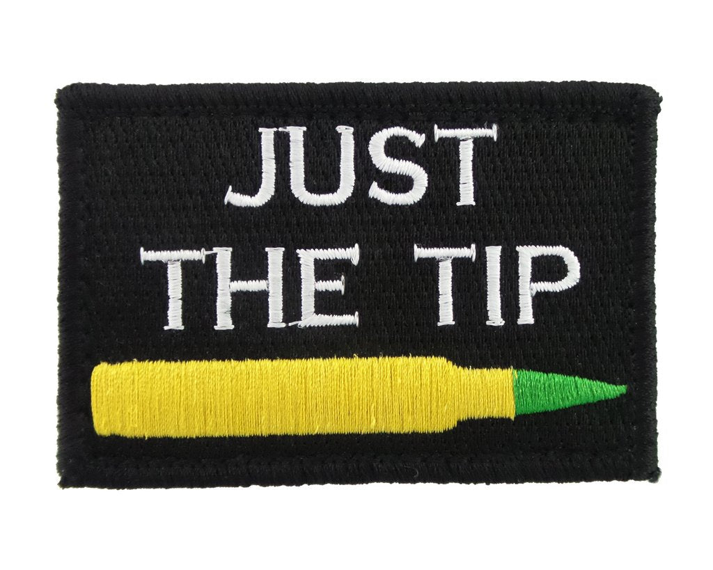 Just The Tip M855 Green Tip - Velcro Backed Fully Embroidered Patch