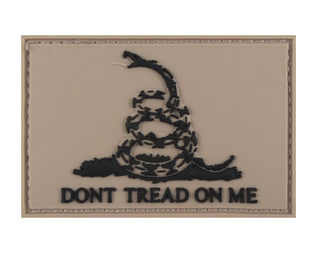 Don't Tread On Me Gadsden Flag 3D - Velcro Backed PVC 3D Patch