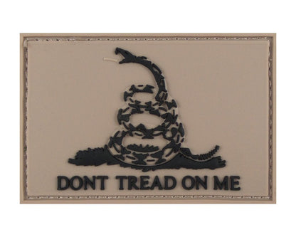 Don't Tread On Me Gadsden Flag 3D - Velcro Backed PVC 3D Patch