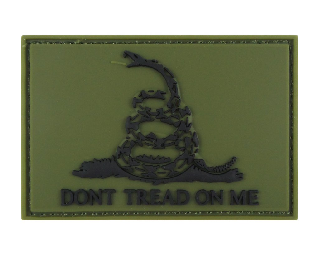 Don't Tread On Me Gadsden Flag 3D - Velcro Backed PVC 3D Patch