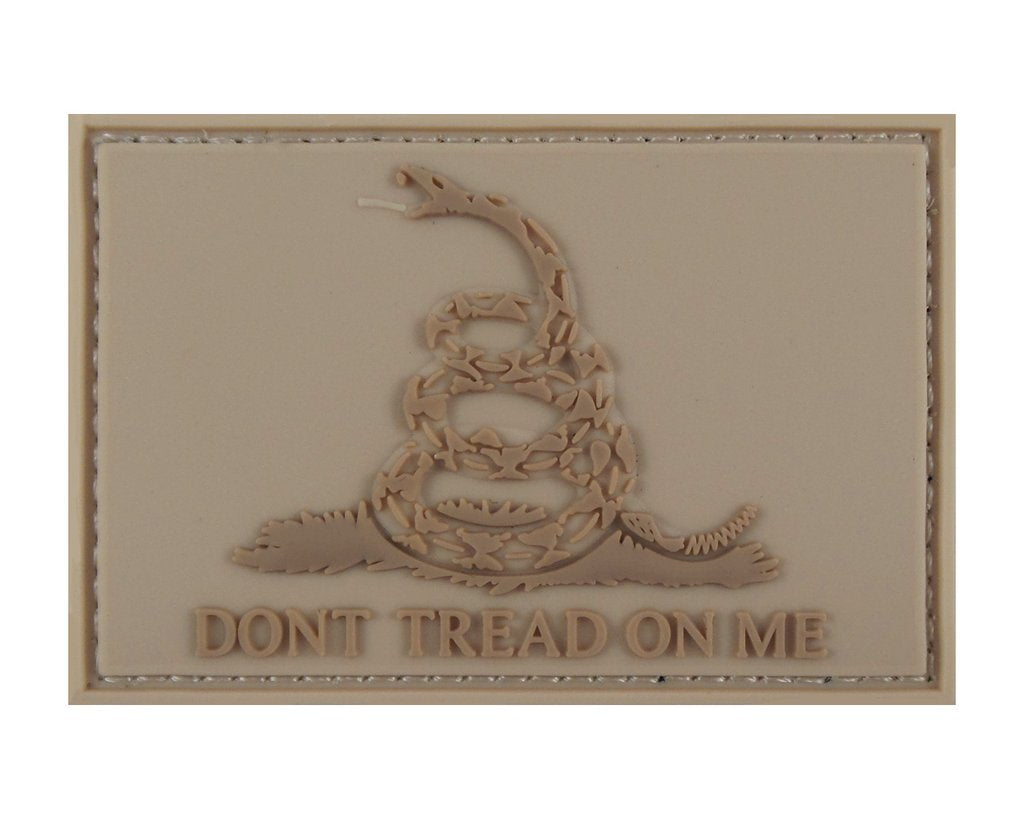 Don't Tread On Me Gadsden Flag 3D - Velcro Backed PVC 3D Patch