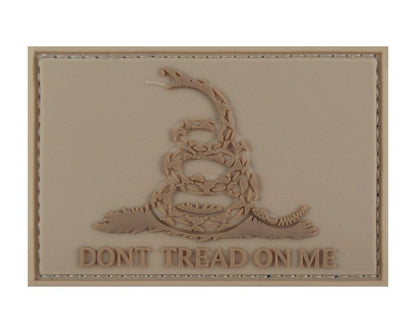 Don't Tread On Me Gadsden Flag 3D - Velcro Backed PVC 3D Patch