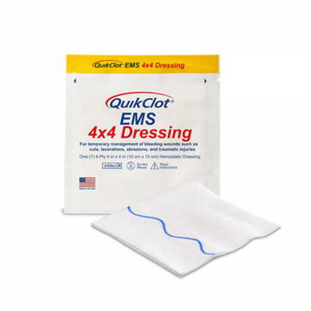 QuikClot 4" x 4" Dressing - Sword and Shield Strategic