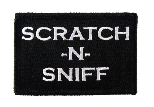 Scratch -N- Sniff - Velcro Backed Fully Embroidered Patch