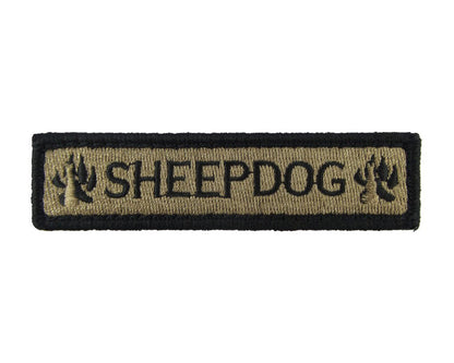 Sheepdog - Velcro Backed Fully Embroidered Patch 1 x 4