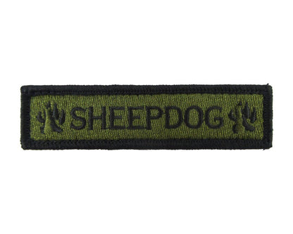 Sheepdog - Velcro Backed Fully Embroidered Patch 1 x 4