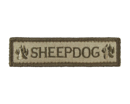 Sheepdog - Velcro Backed Fully Embroidered Patch 1 x 4