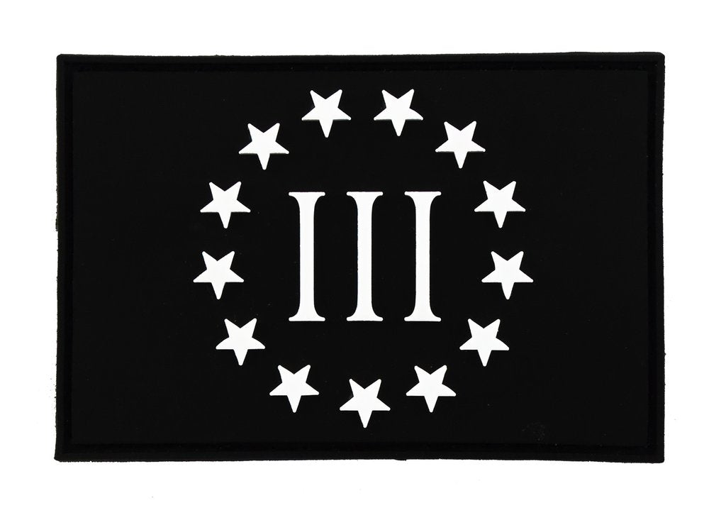 Three Percent Threeper - Velcro Backed 3D PVC Patch