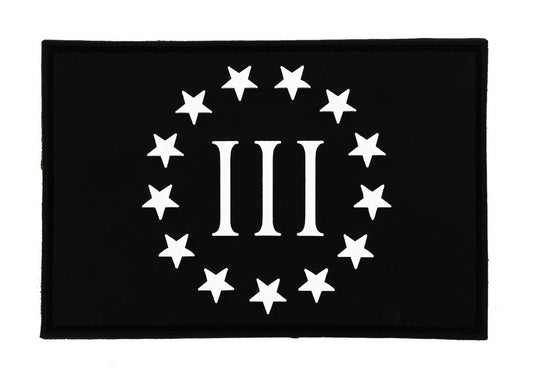 Three Percent Threeper - Velcro Backed 3D PVC Patch