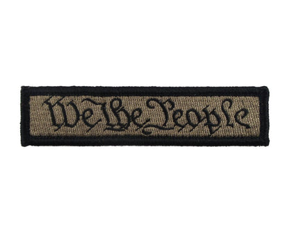 We The People  - Velcro Backed Fully Embroidered Patch 1 x 4