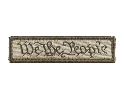 We The People  - Velcro Backed Fully Embroidered Patch 1 x 4