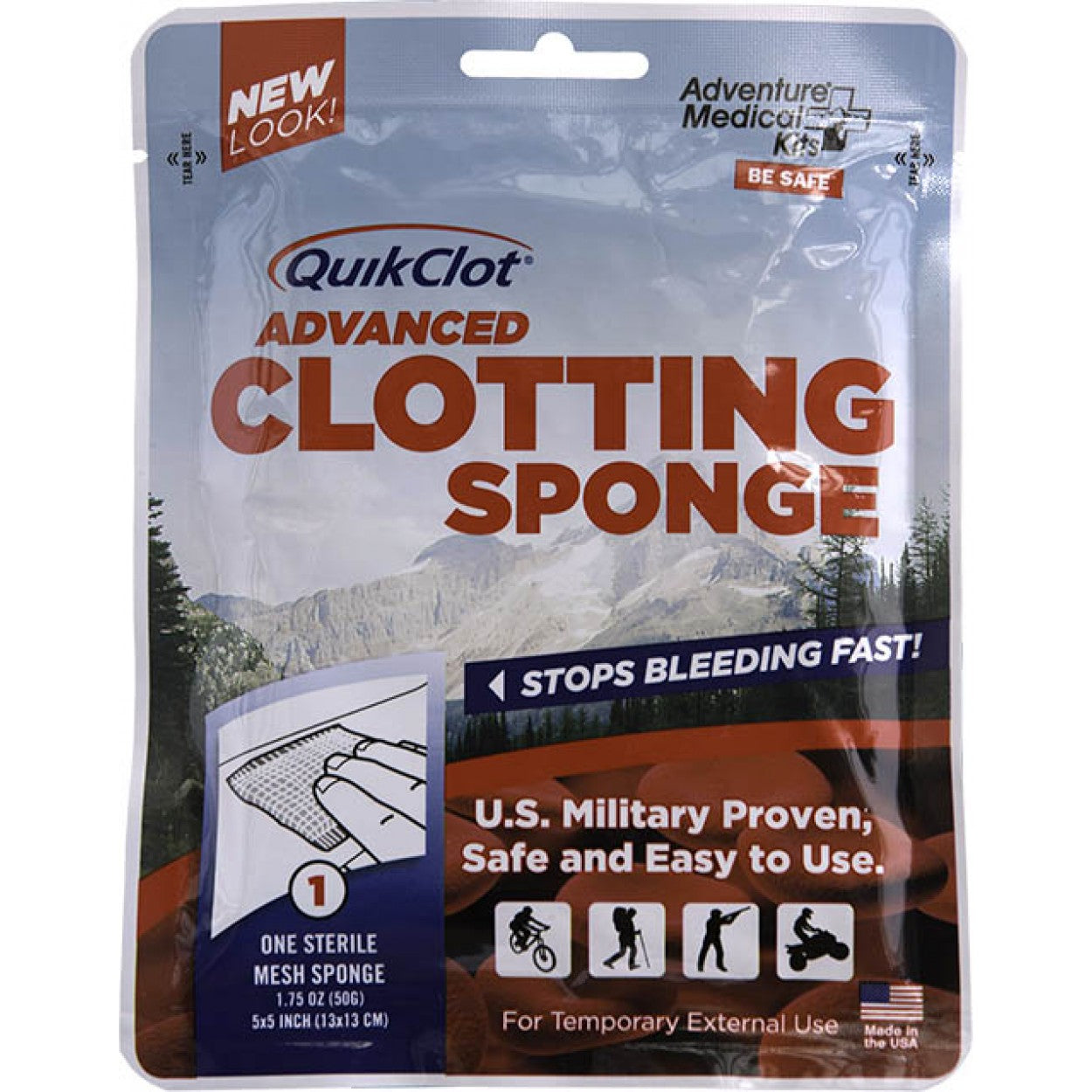 QuikClot® Advanced Clotting Sponge 50g. First Aid
