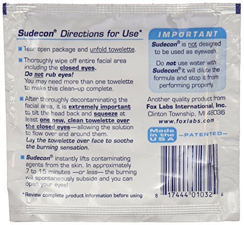 Sudecon - Pepper Spray Remediation Wipes