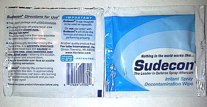 Sudecon - Pepper Spray Remediation Wipes